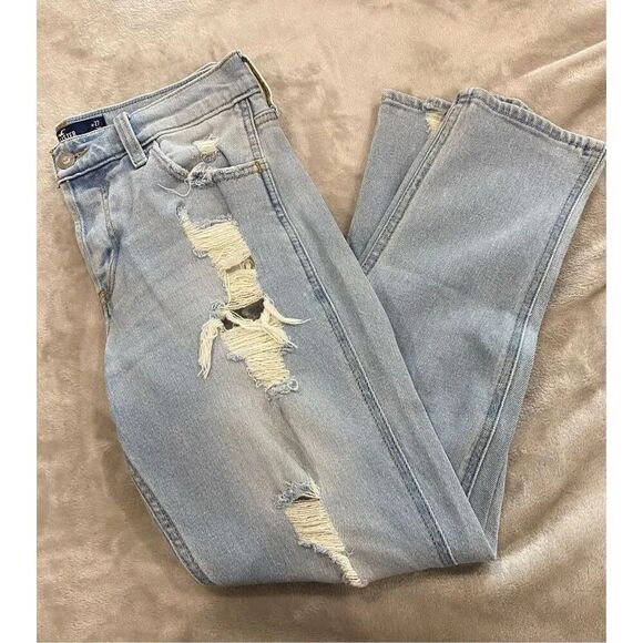 Hollister Low Rise Cropped Jeans Size 5/27 - Picture 1 of 6